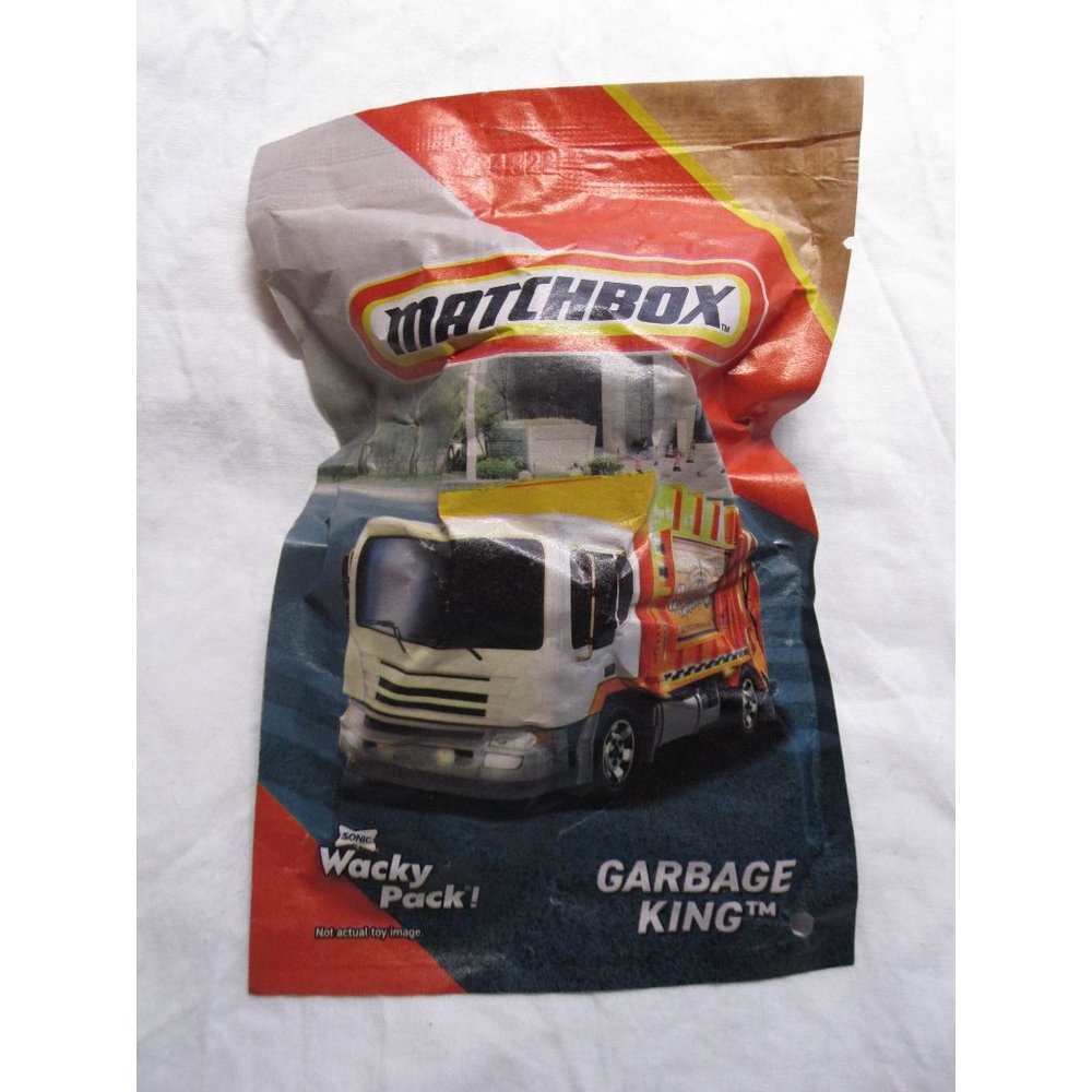 New Matchbox Sonic Wacky Pack Collectible Garbage King Orange Trash‎ Truck